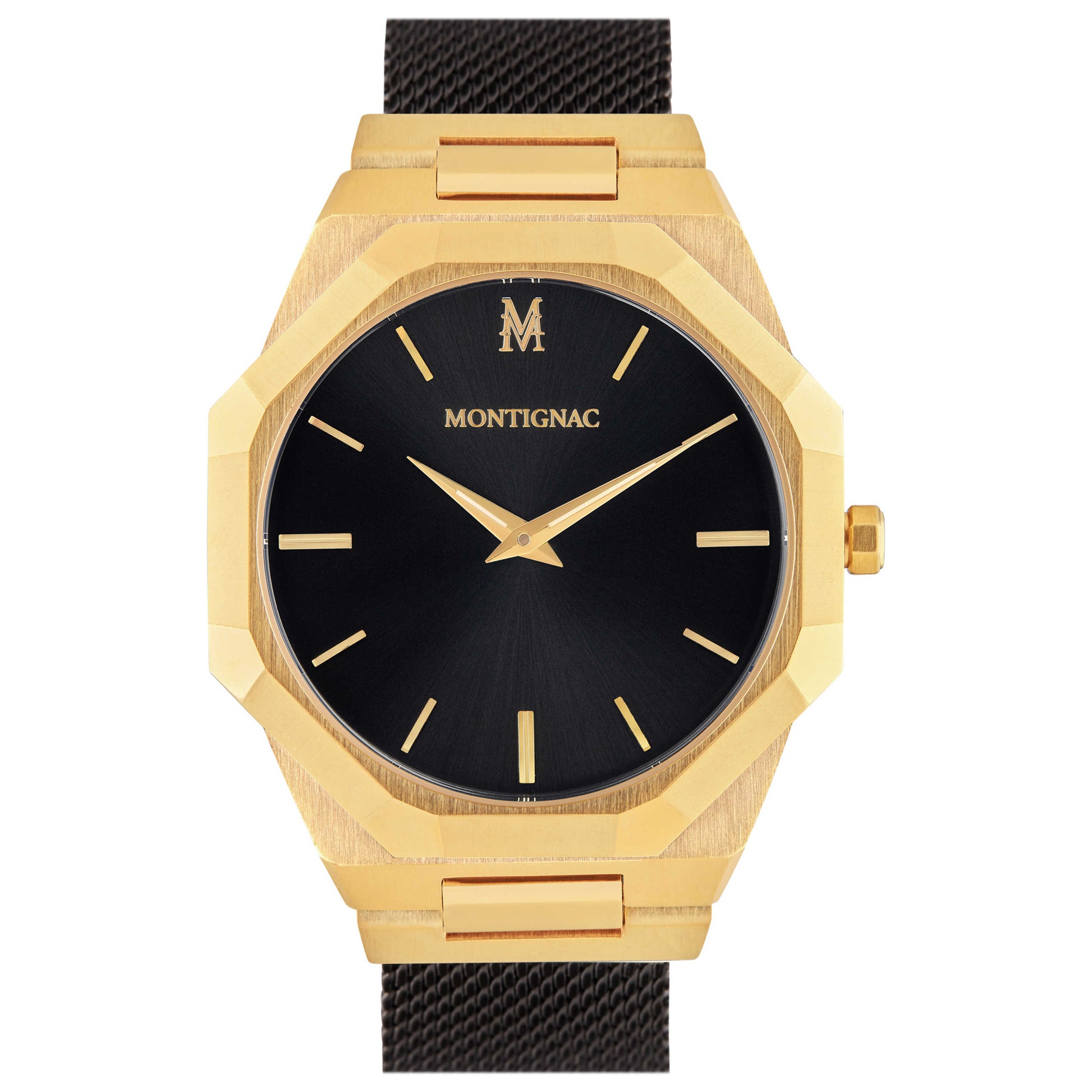 Front view of Montignac Classic Men's Quartz Watch MOPE19B20