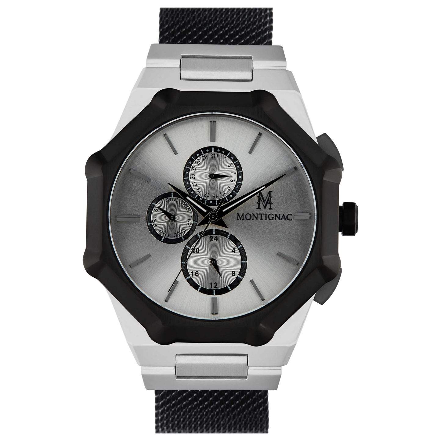 Front view of Montignac Classic Men's Quartz Watch MOPE19B32