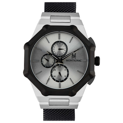 Front view of Montignac Classic Men's Quartz Watch MOPE19B32