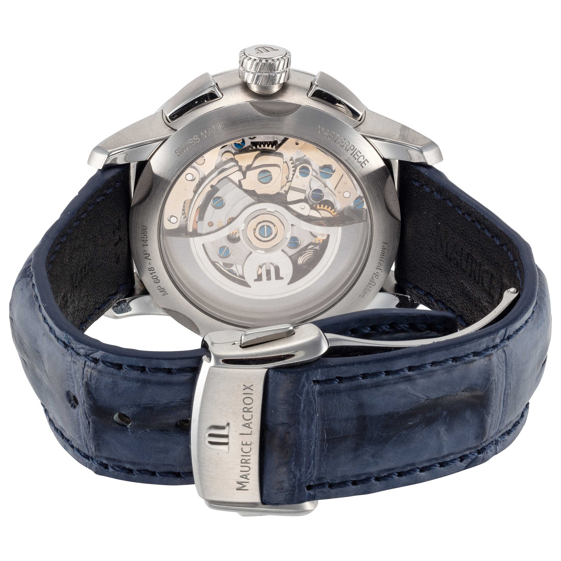 Back view of Maurice Lacroix Masterpiece Men's Automatic Watch MP6018-SS001-12E