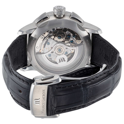 Back view of Maurice Lacroix Masterpiece Men's Automatic Watch MP6348-SS001-32E