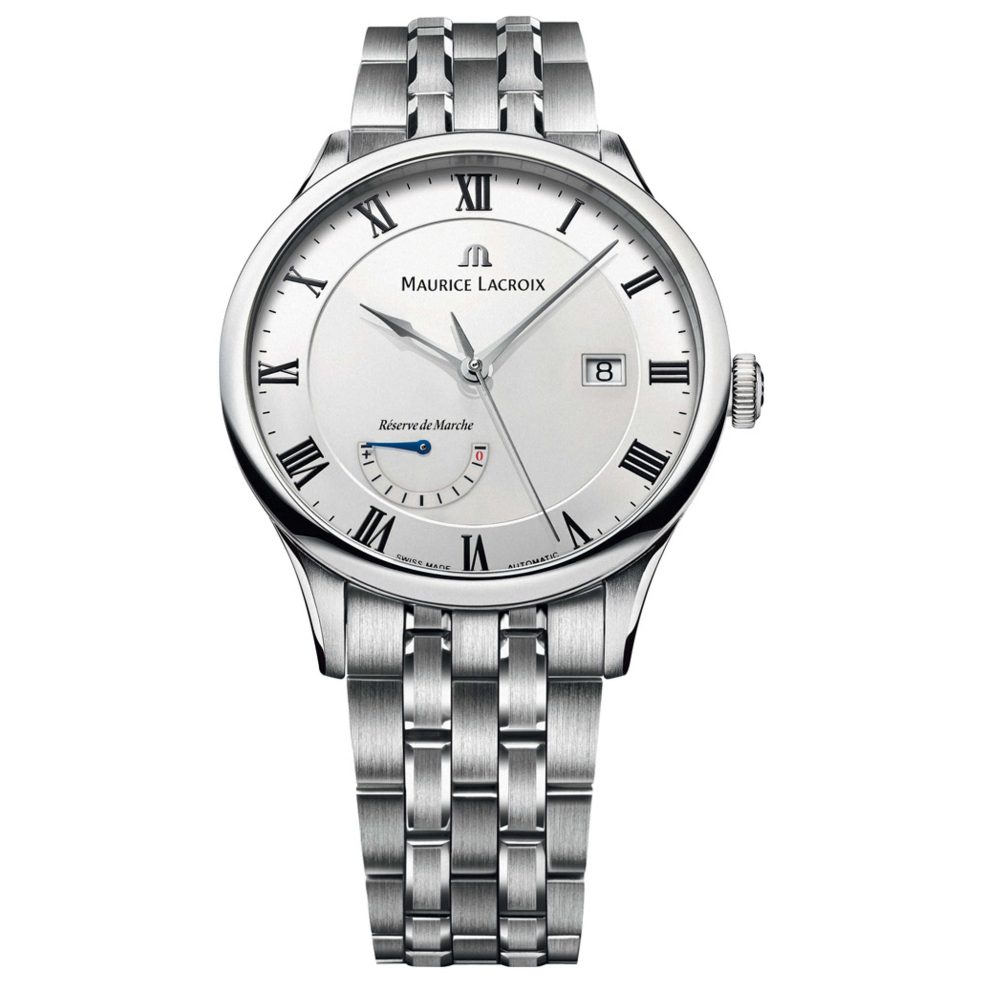 Front view of Maurice Lacroix Masterpiece Men's Automatic Watch MP6807-SS002-112-1
