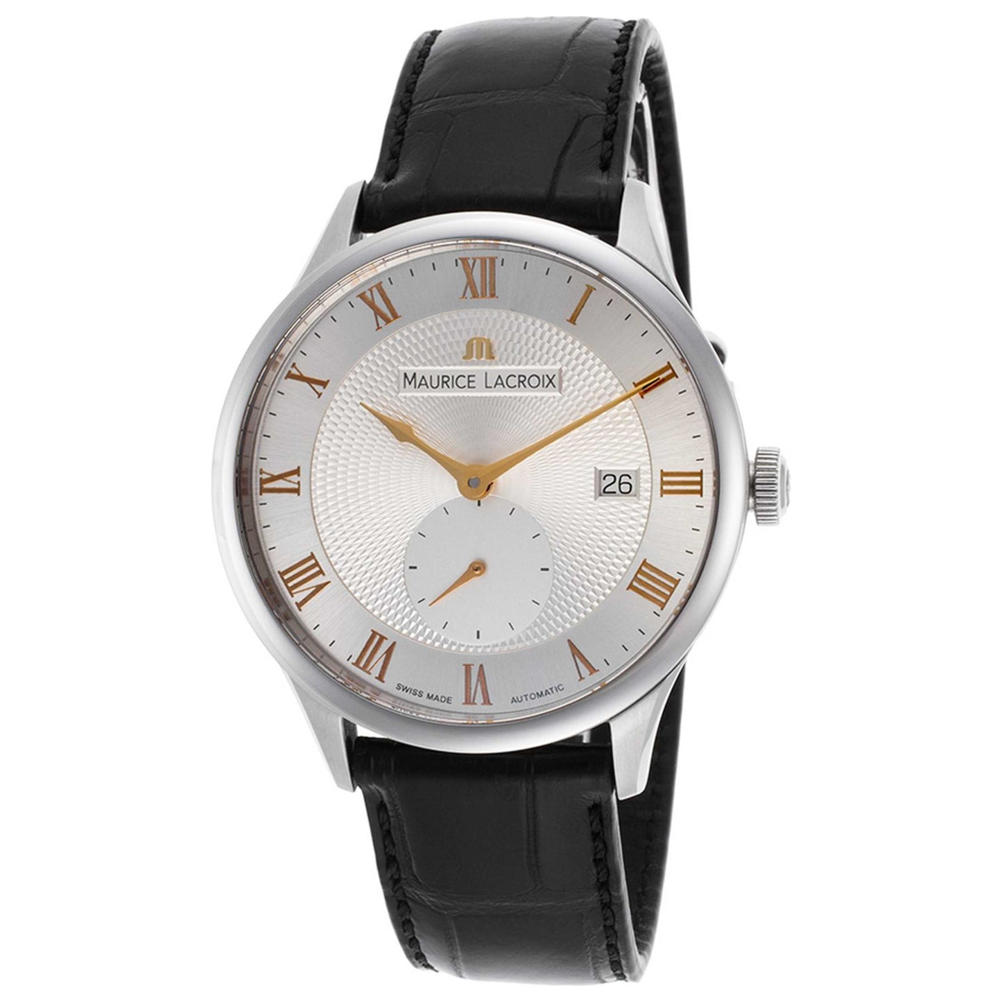 Front view of Maurice Lacroix Masterpiece Men's Automatic Watch MP6907-SS001-111-1