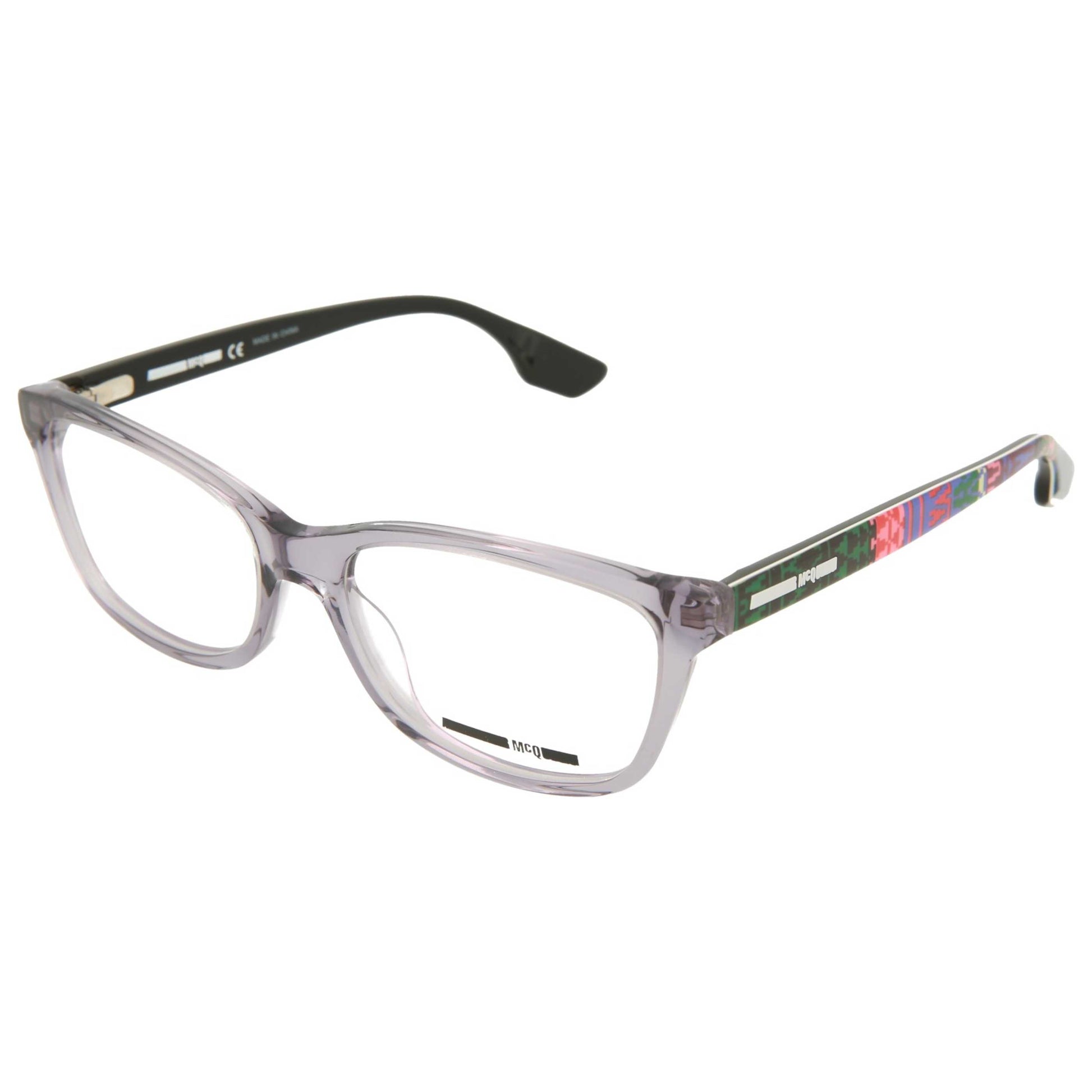 Front view of Alexander McQueen Core Women's Opticals MQ0045O-30000673-004