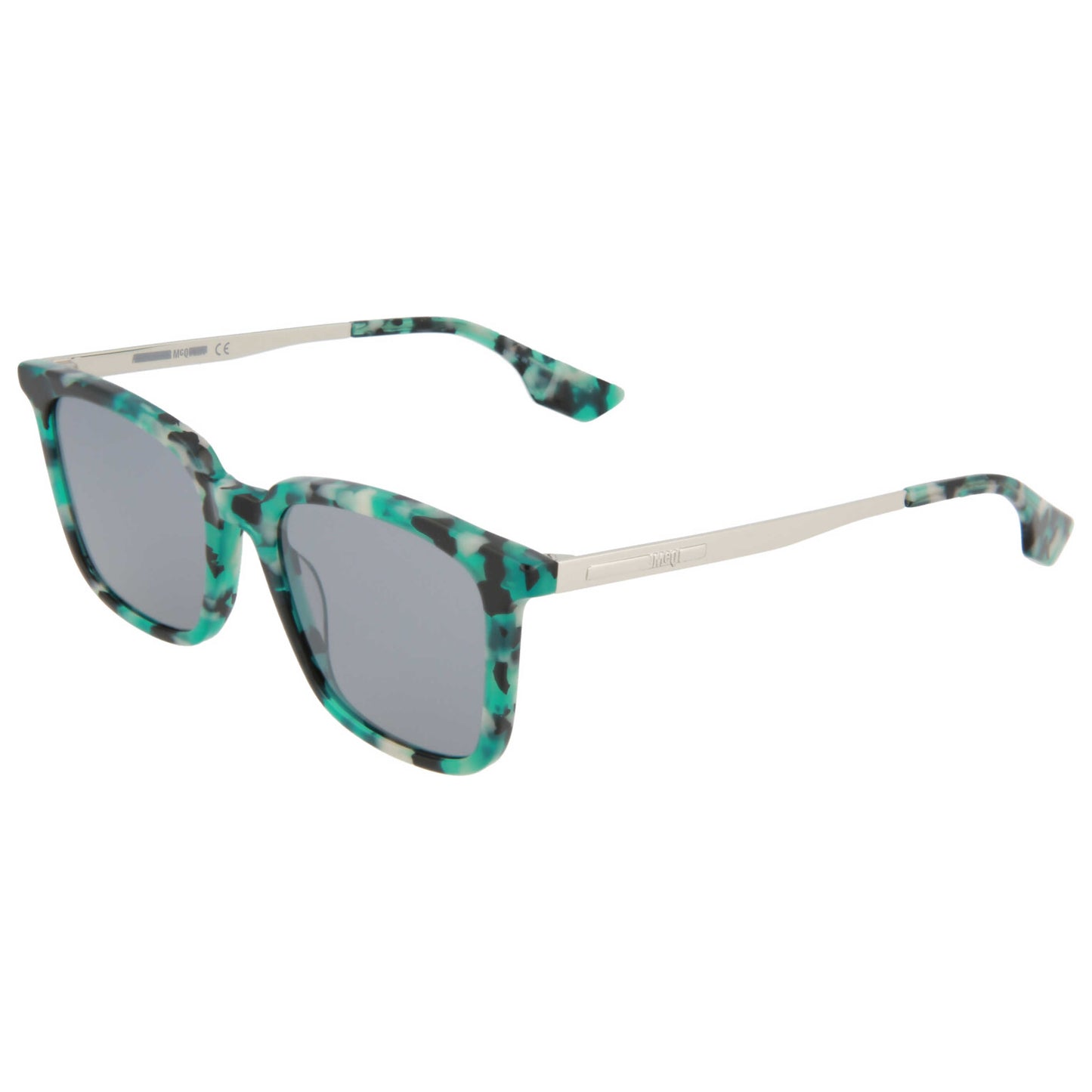 Front view of Alexander McQueen Core Unisex Sunglasses MQ0070S-30001286-003