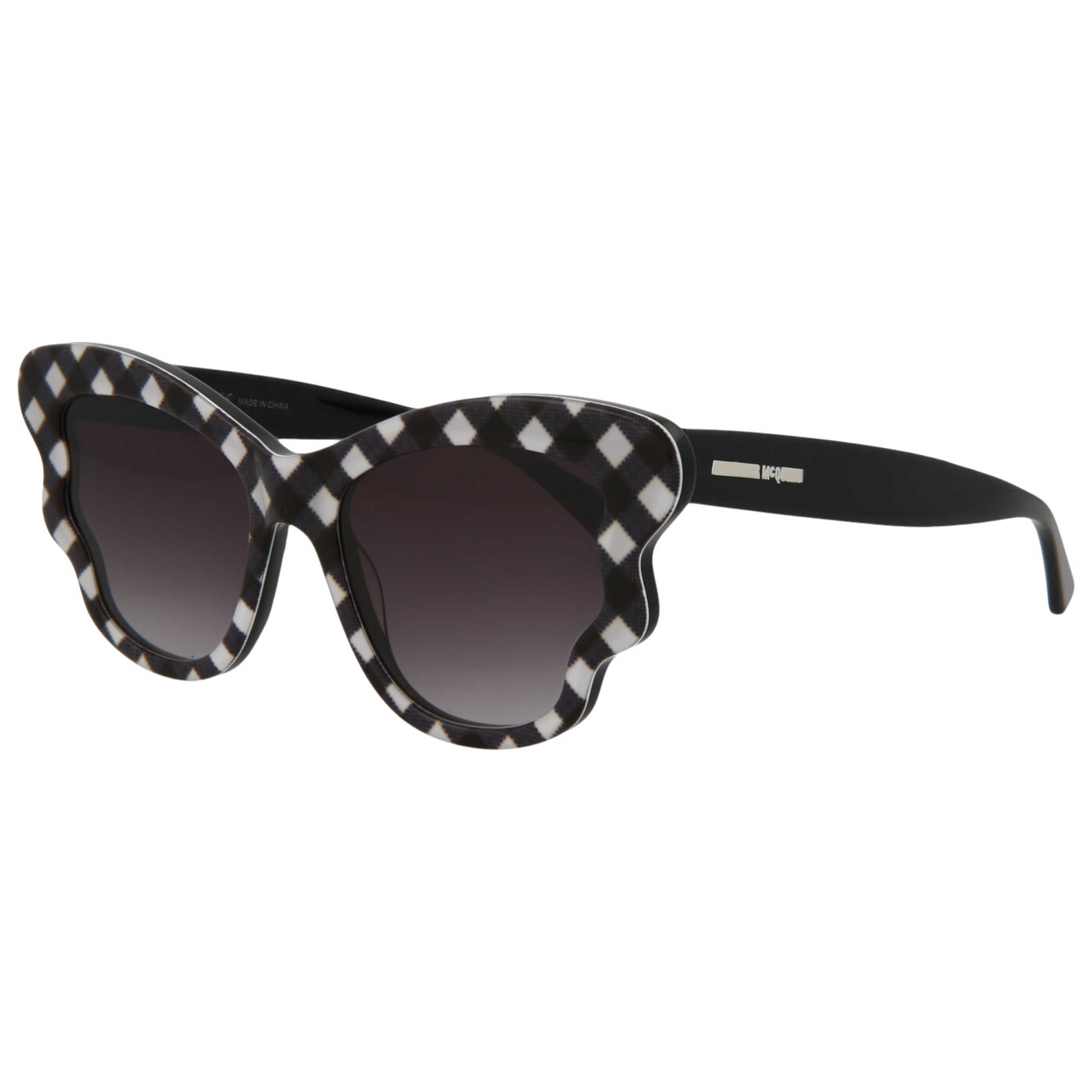 Front view of Alexander McQueen Core Women's Sunglasses MQ0143S-30002774-002