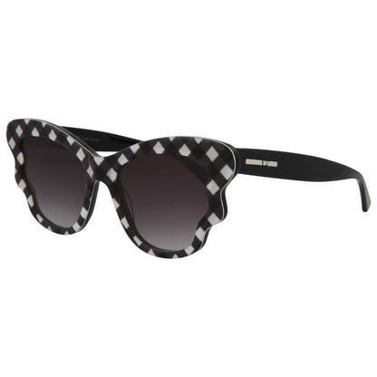Front view of Alexander McQueen Core Women's Sunglasses MQ0143S-30002774-002