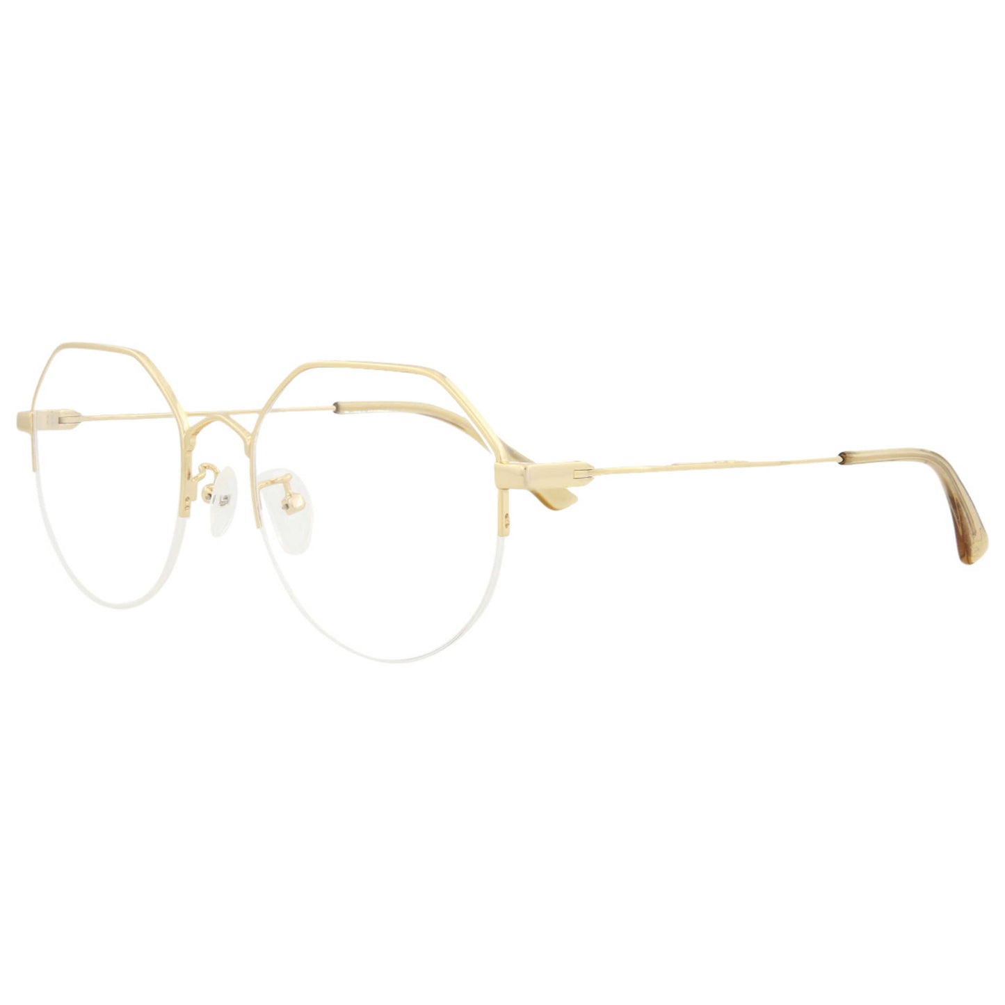 Front view of Alexander McQueen McQ Unisex Opticals MQ0216OA-30007538-004