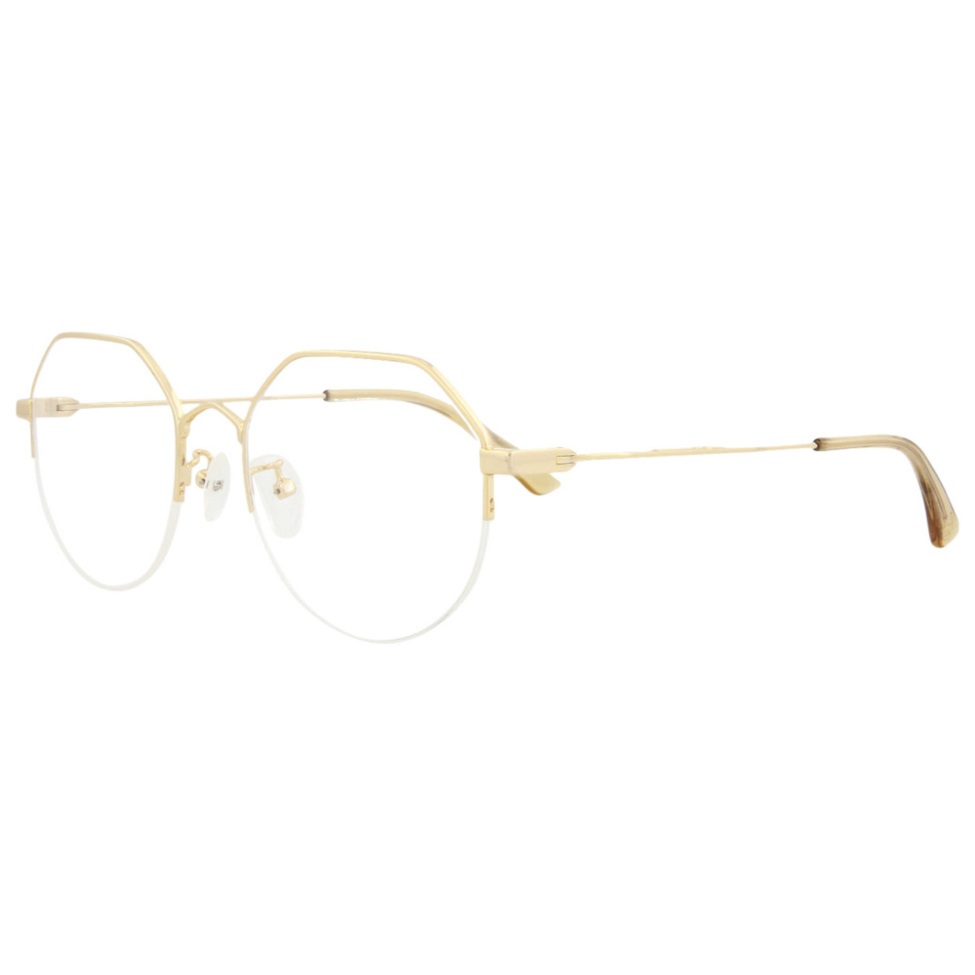 Front view of Alexander McQueen McQ Unisex Opticals MQ0216OA-30007538-004