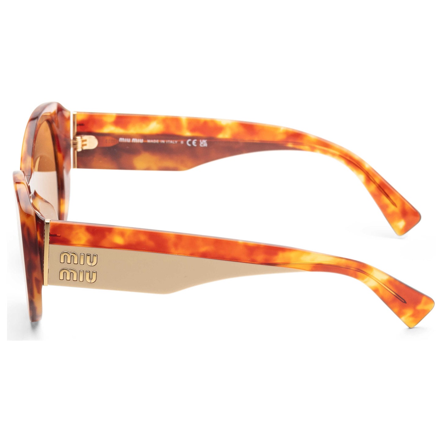 Left view of Miu Miu Fashion Women's Sunglasses MU-03WS-4BW2Z1-53