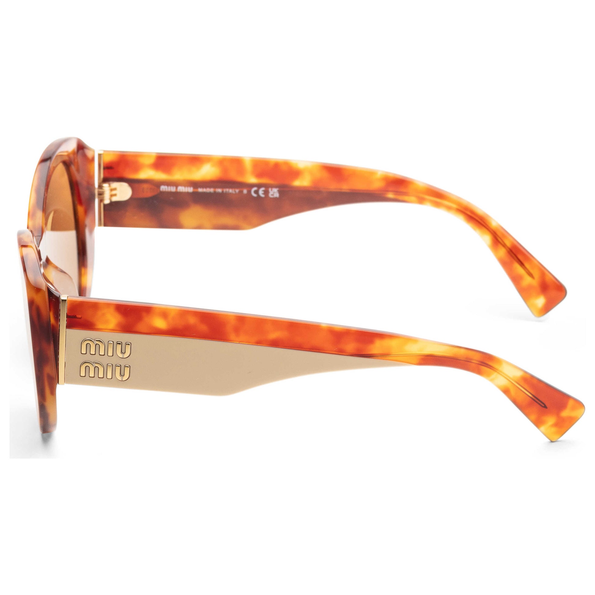 Left view of Miu Miu Fashion Women's Sunglasses MU-03WS-4BW2Z1-53