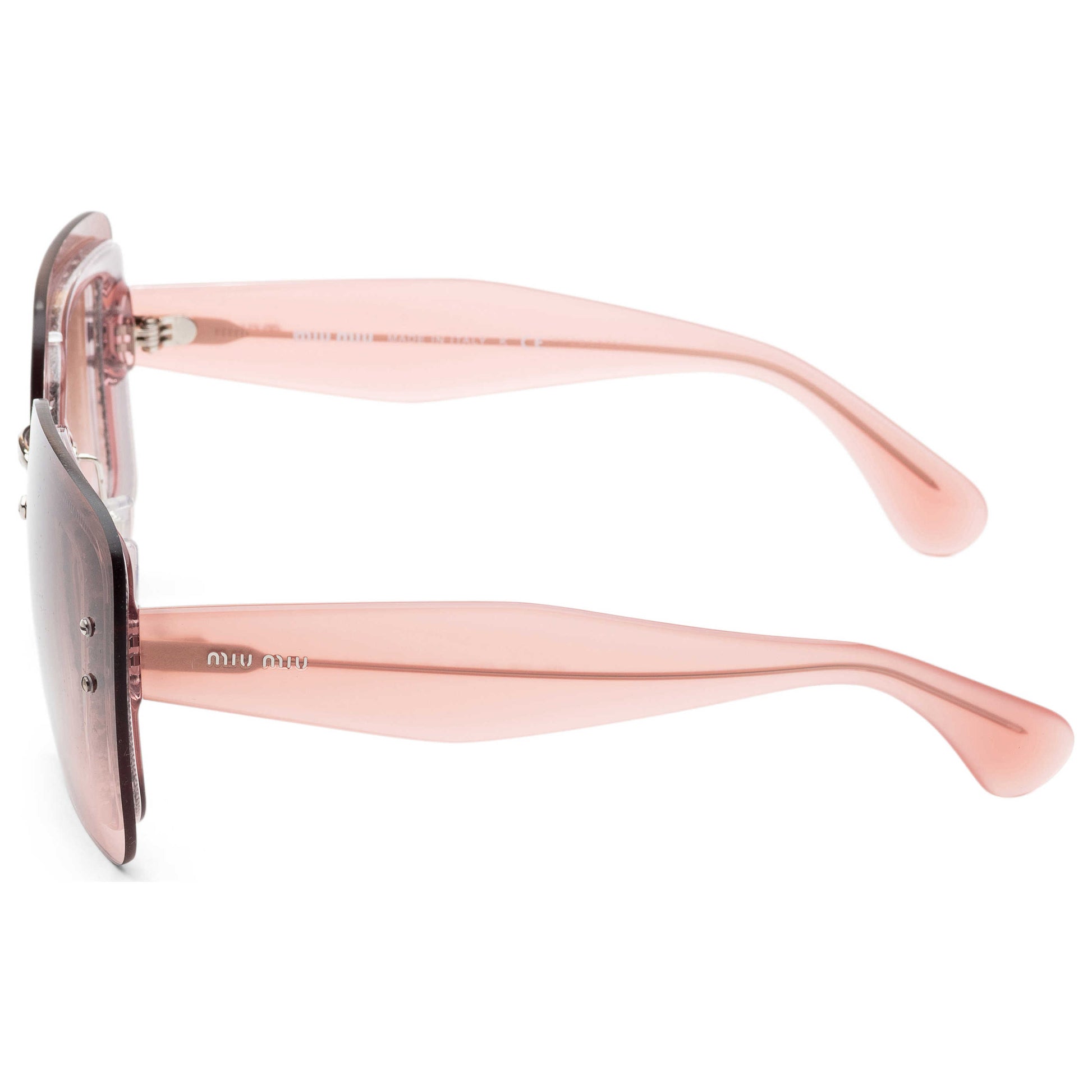 Left view of Miu Miu Fashion Women's Sunglasses MU01RS-UEU1E2