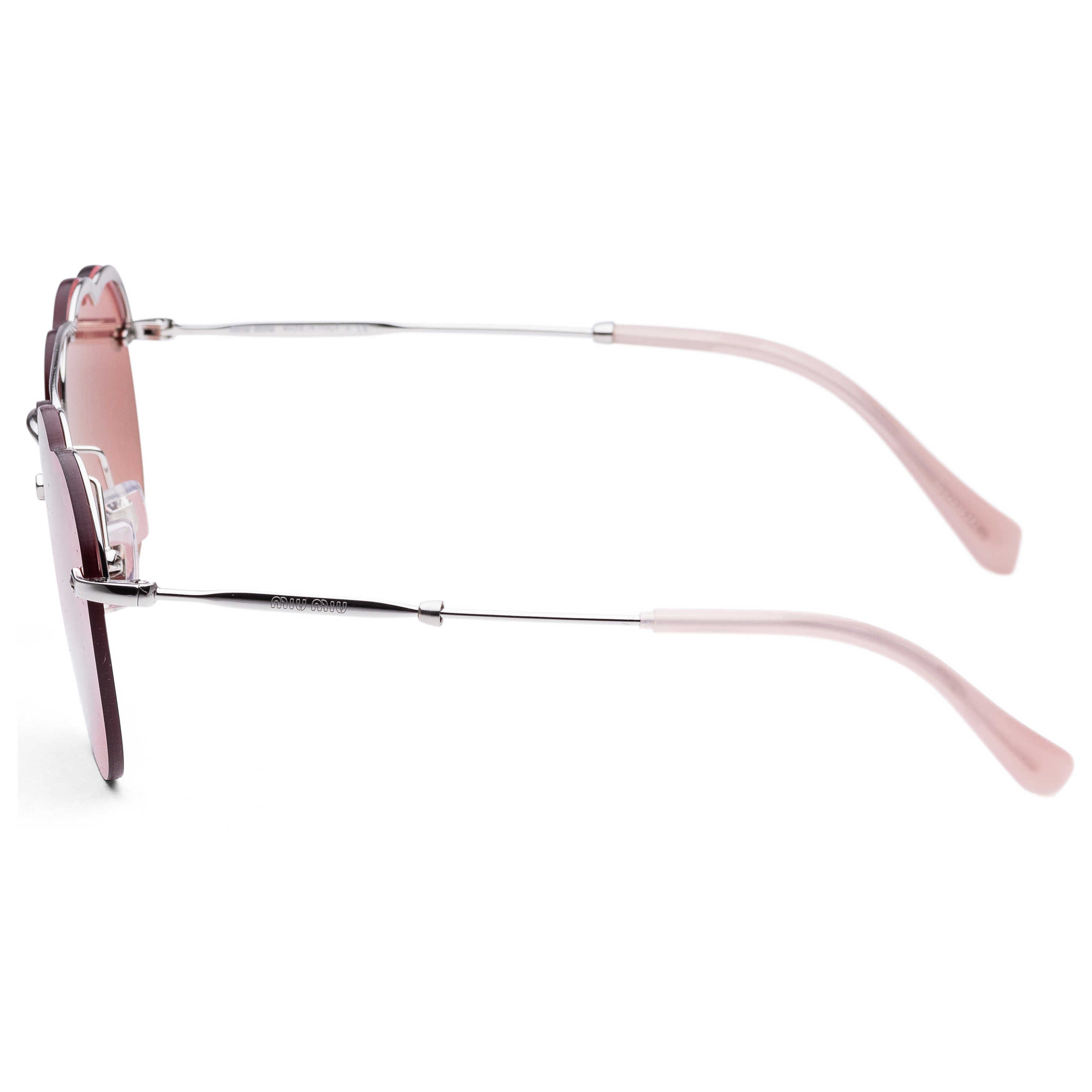 MIU MIU ハイロットフレムサンクラス 0MU56US 1BC175 Miu Miu Core Collection MU 70US Rectangle Sunglasses