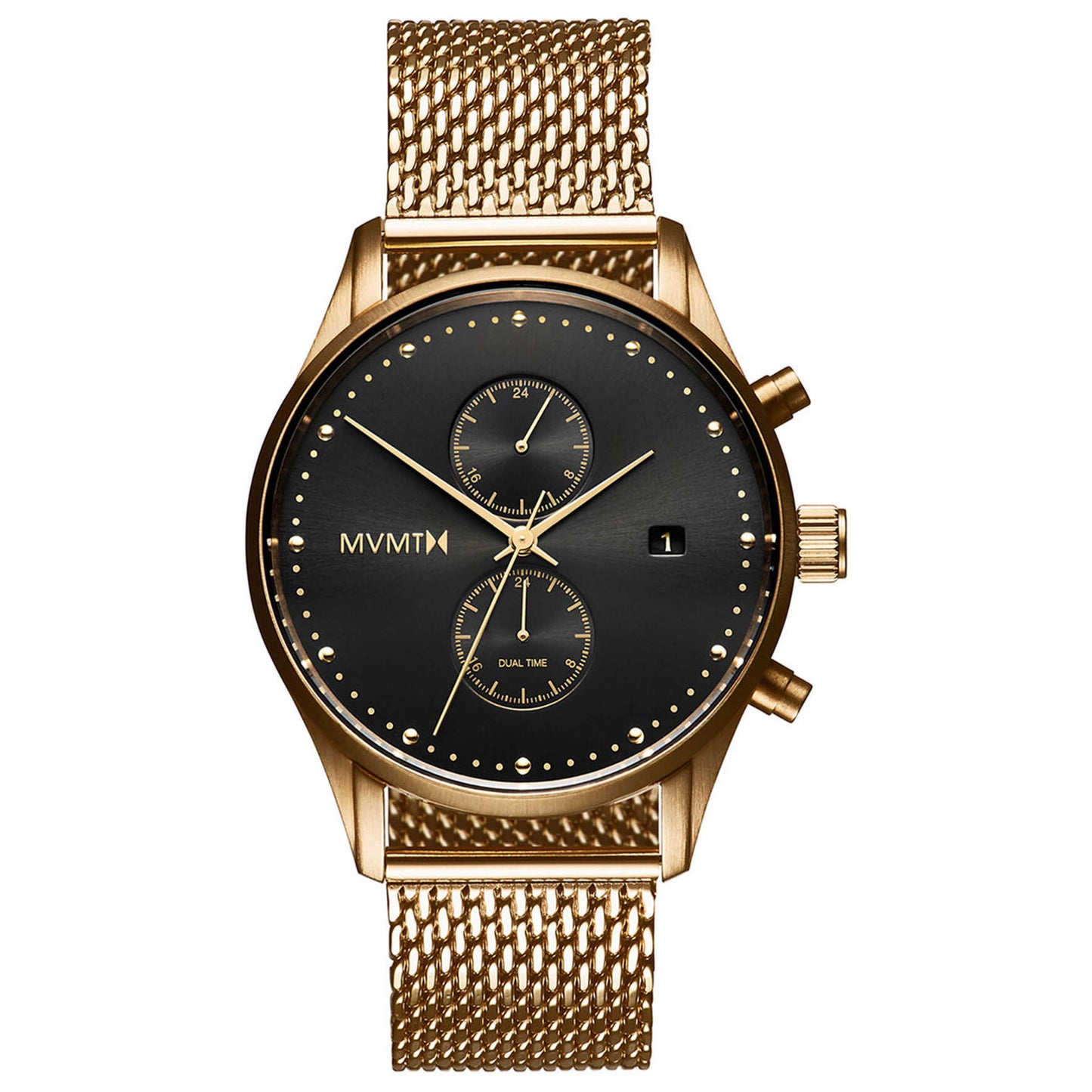 Front view of MVMT Voyager Men's Quartz Watch MV01-G2