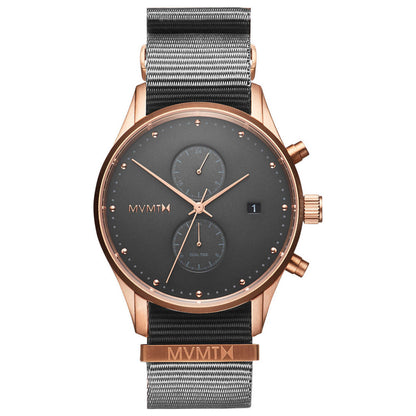 Front view of MVMT Voyager Men's Quartz Watch MV01-RGGR2