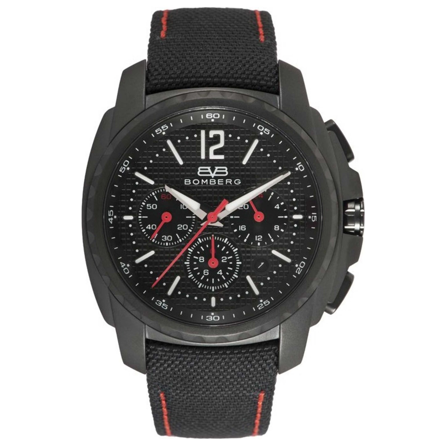 Front view of Bomberg Maven Men's Quartz Watch MV39CHPBA-BA0-2-NBA