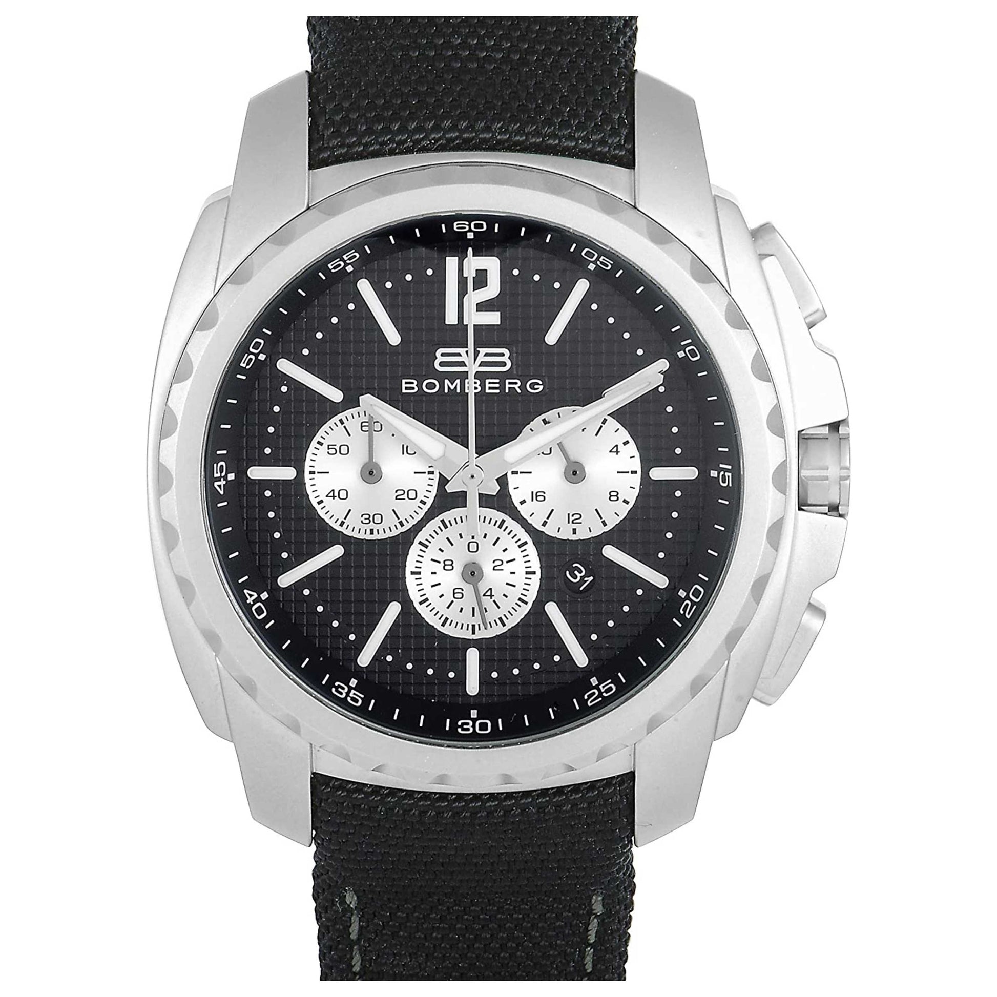 Front view of Bomberg Maven Men's Quartz Watch MV44CHPBA-BA0-1-NBA