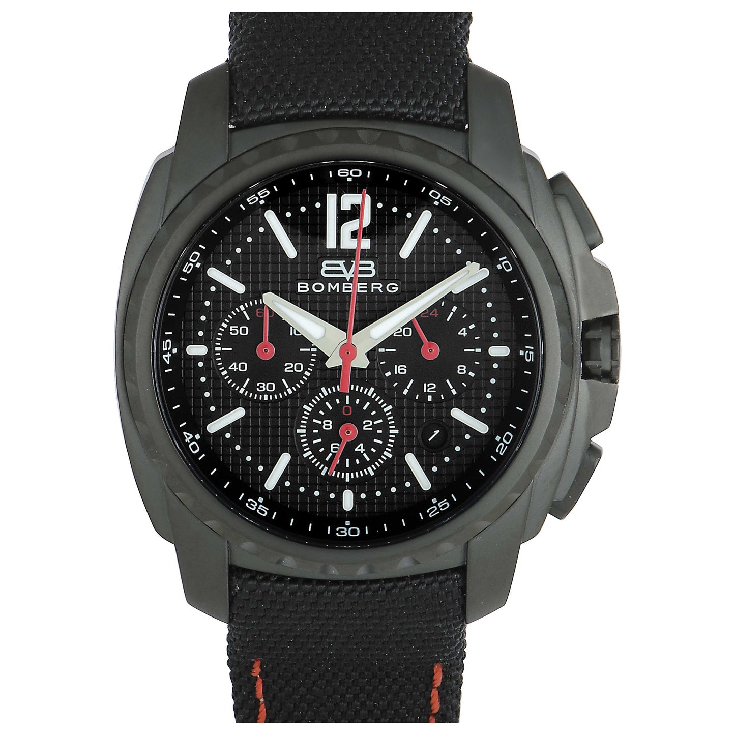 Front view of Bomberg Maven Men's Quartz Watch MV44CHPBA-BA0-2-NBA