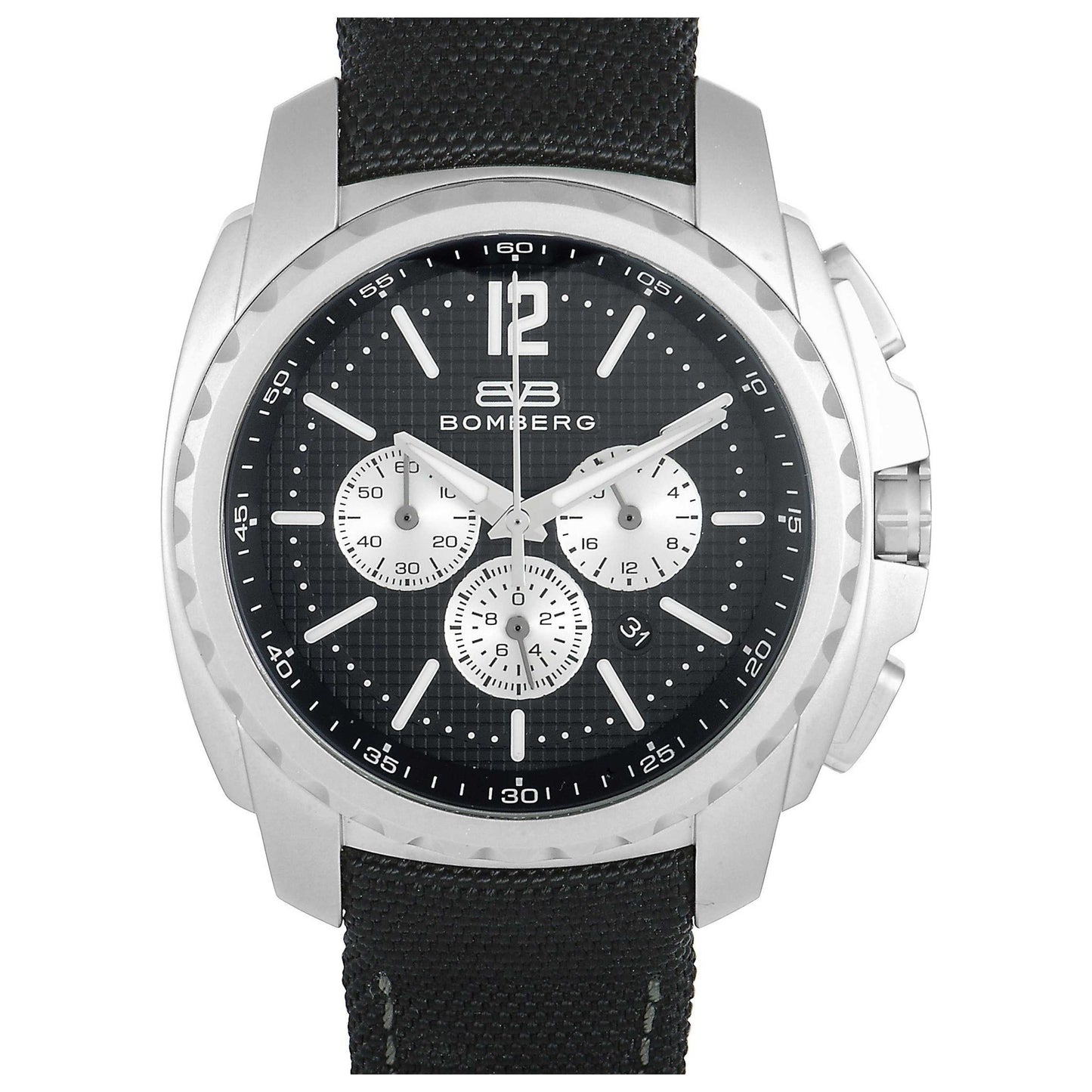 Front view of Bomberg Maven Men's Quartz Watch MV44CHPBA-BA0-3-NBA