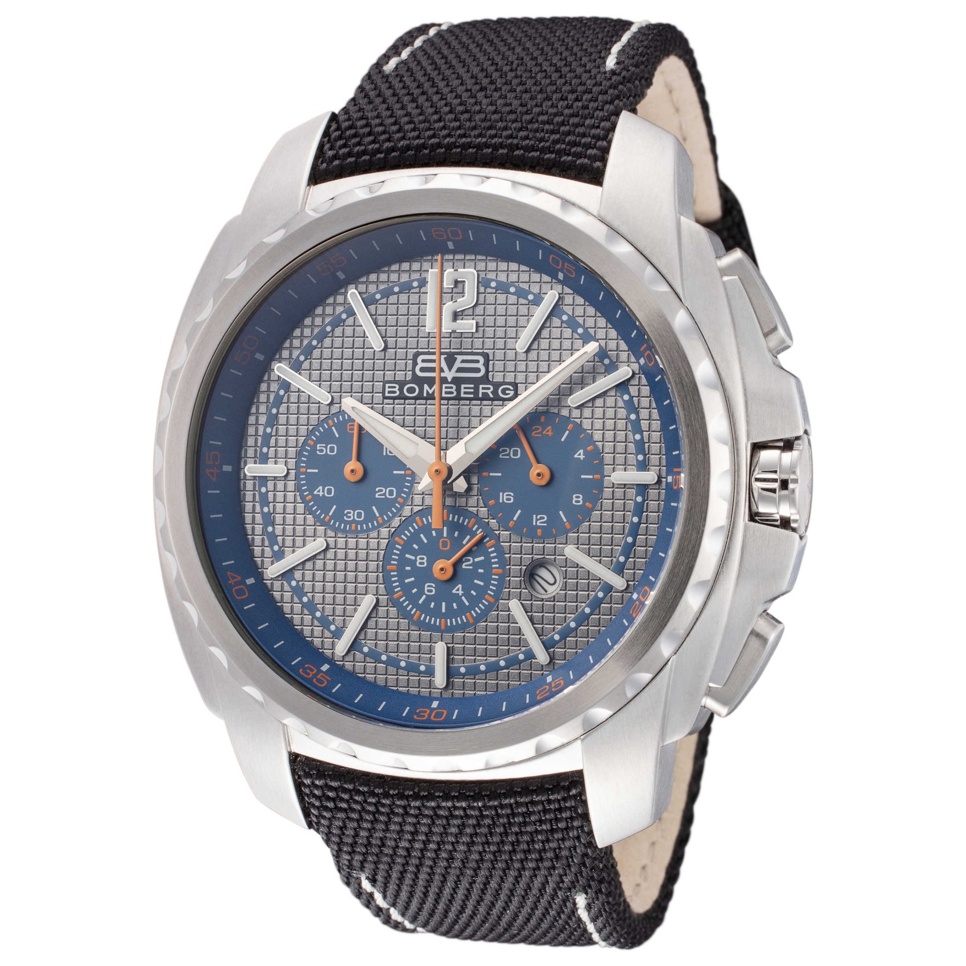 Front view of Bomberg Maven Men's Quartz Watch MV44CHSS-GY0-1-NBA