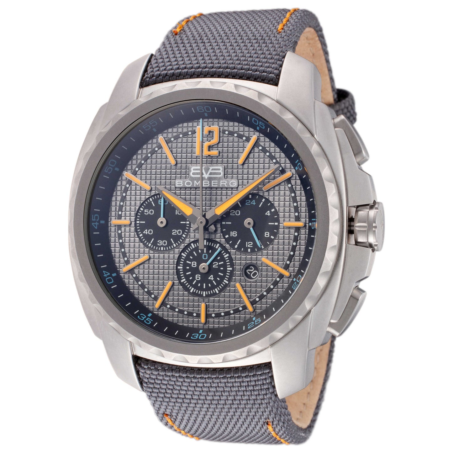 Front view of Bomberg Maven Men's Quartz Watch MV44CHSS-GY0-3-NGY