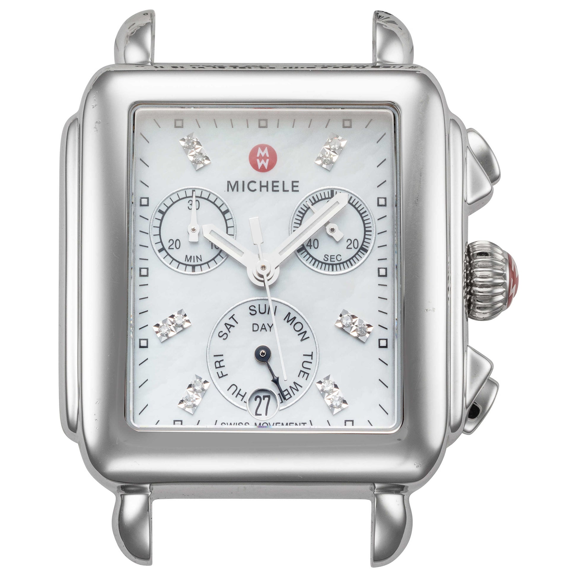 Front view of Michele Deco Women's Quartz Watch MW06P00A0046