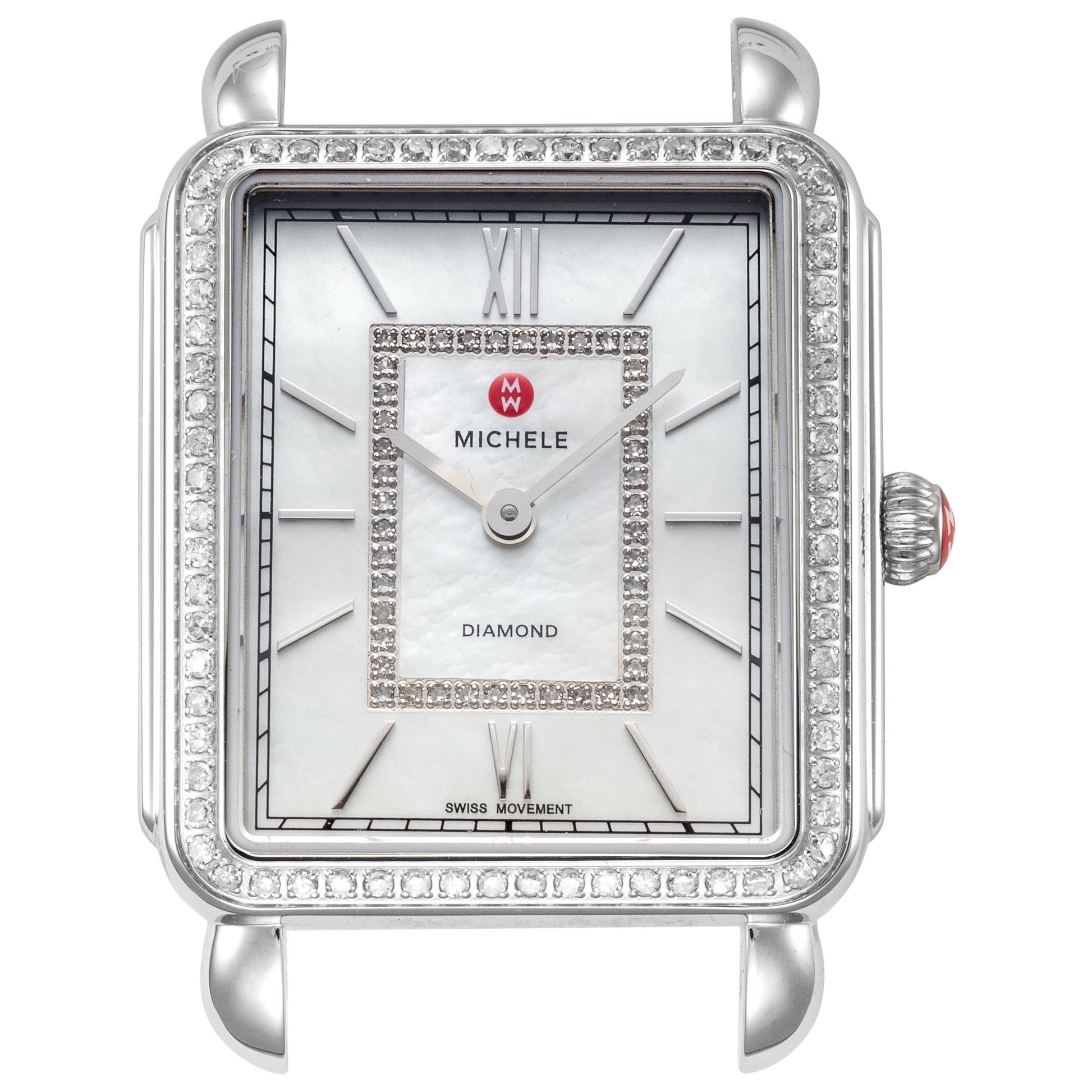 Front view of Michele Deco II Women's Quartz Watch MW06X01A1963