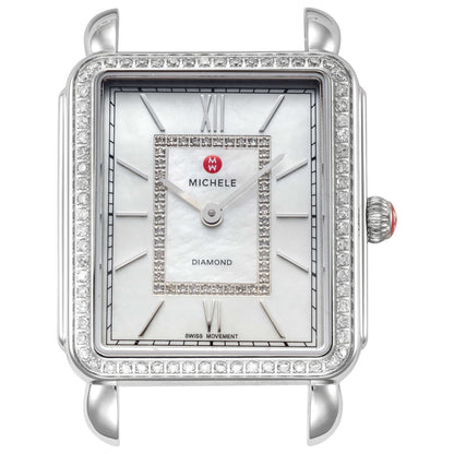 Front view of Michele Deco II Women's Quartz Watch MW06X01A1963