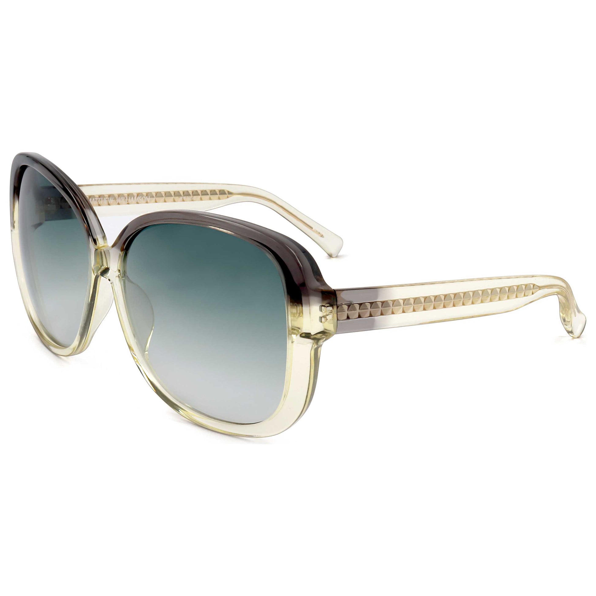 Front view of Linda Farrow Matthew Williamson Women's Sunglasses MW135-C2-62