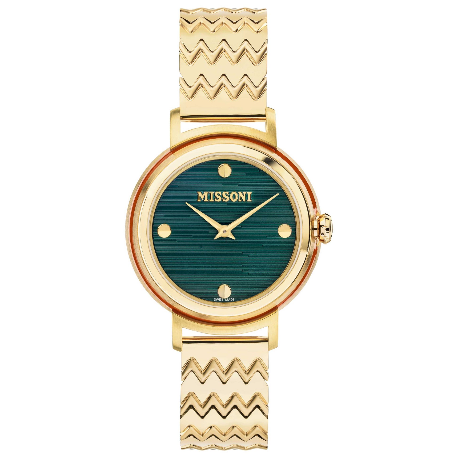Front view of Missoni Fiammato Women's Quartz Watch MWNY00421