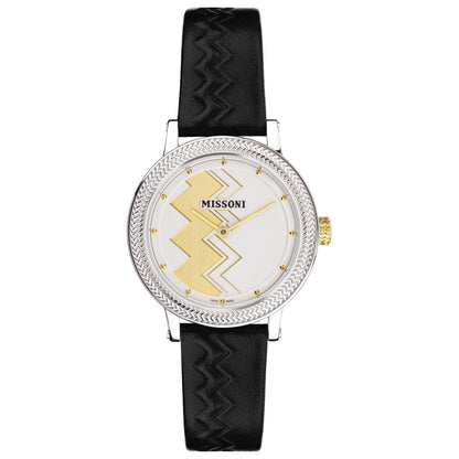 Front view of Missoni Optic Zigzag Women's Quartz Watch MWNZ00121