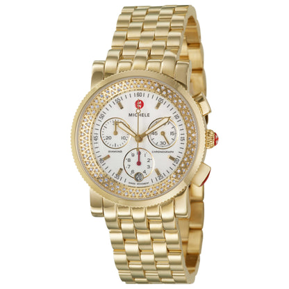 Front view of Michele Sport Sail Women's Swiss Quartz (Battery-Powered) Watch MWW01C000043
