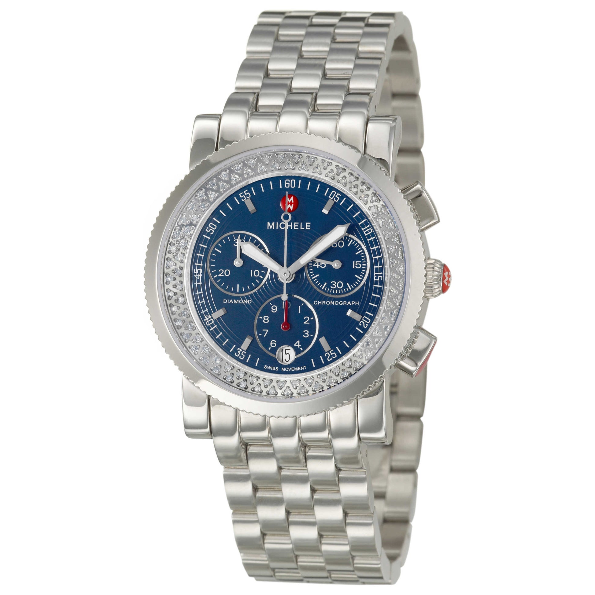 Front view of Michele Sport Sail Women's Swiss Quartz (Battery-Powered) Watch MWW01C000056