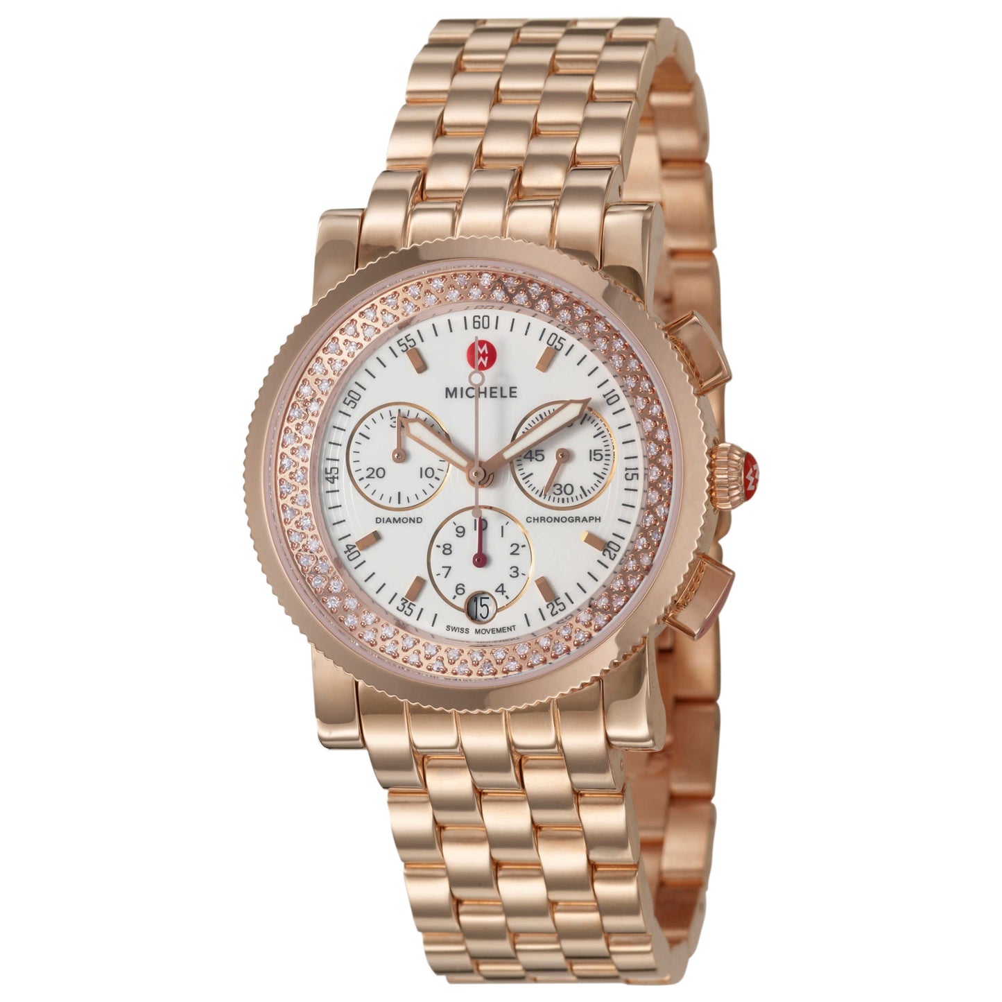 Front view of Michele Sport Sail Women's Swiss Quartz (Battery-Powered) Watch MWW01C000059