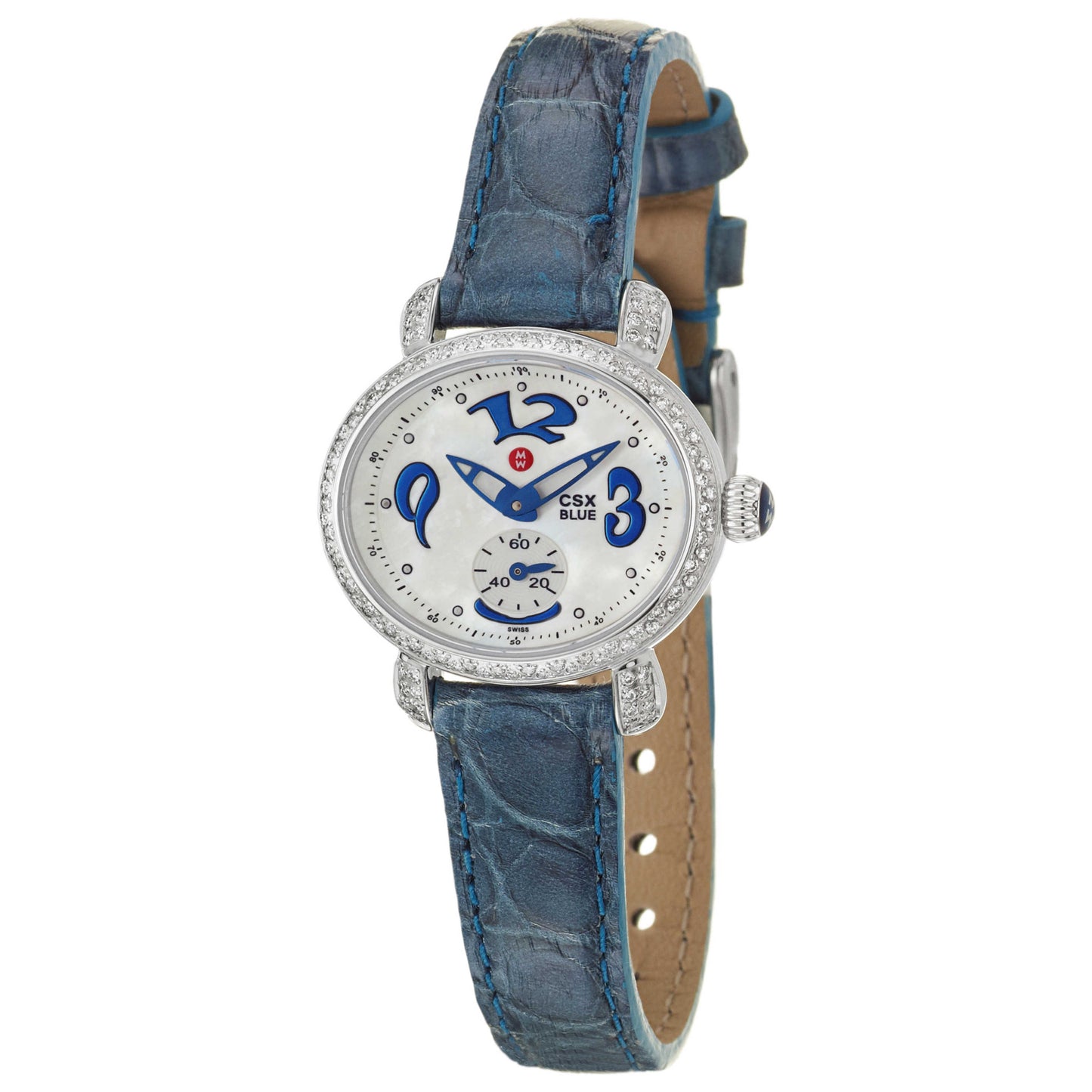 Front view of Michele CSX Women's Quartz Watch MWW03F000025