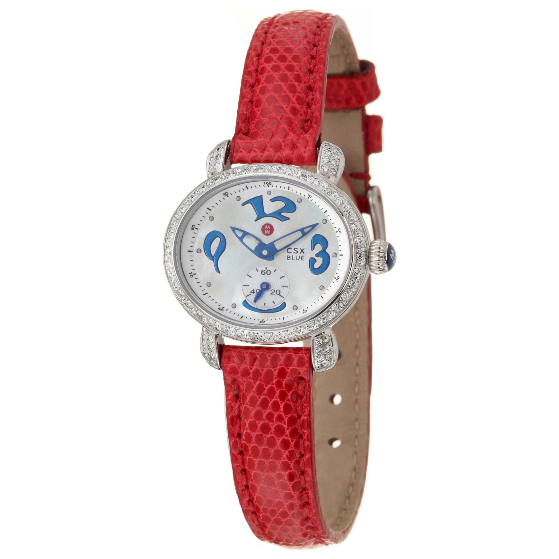Front view of Michele CSX Women's Quartz Watch MWW03F000033