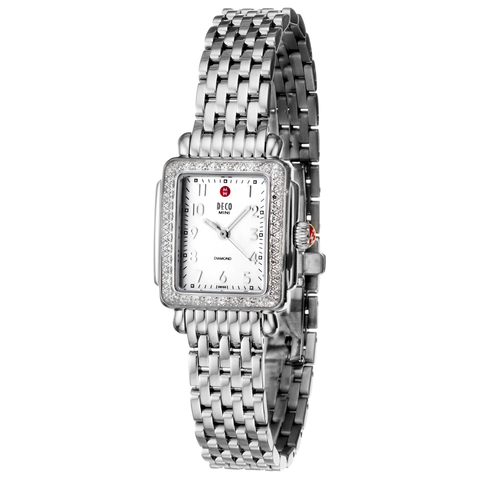 Front view of Michele Deco Women's Watch MWW06D000012