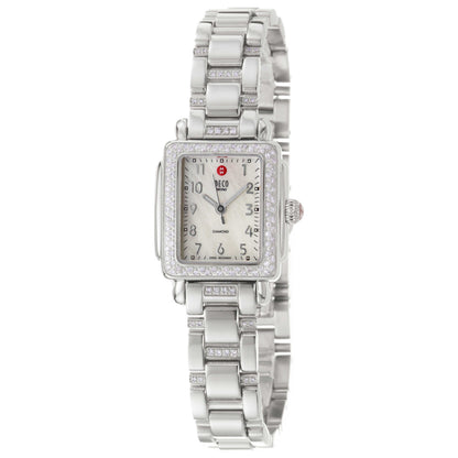Front view of Michele Deco Women's Swiss Quartz (Battery-Powered) Watch MWW06D000049