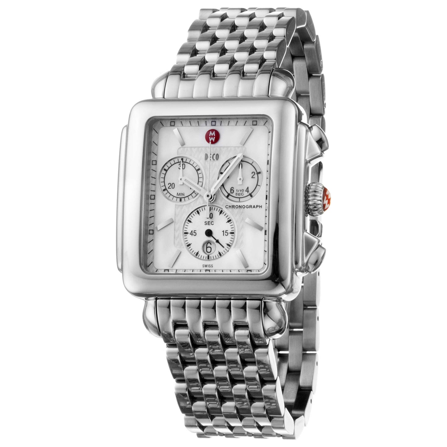Front view of Michele Deco Women's Watch MWW06J000017