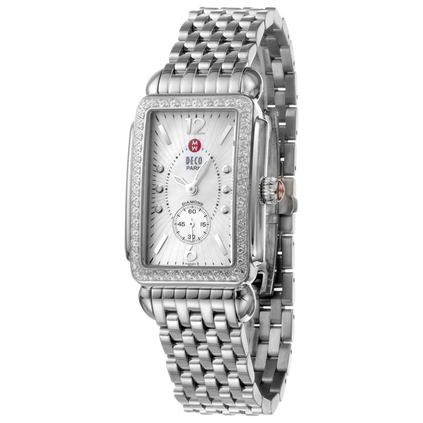 Front view of Michele Deco Women's Watch MWW06M000012