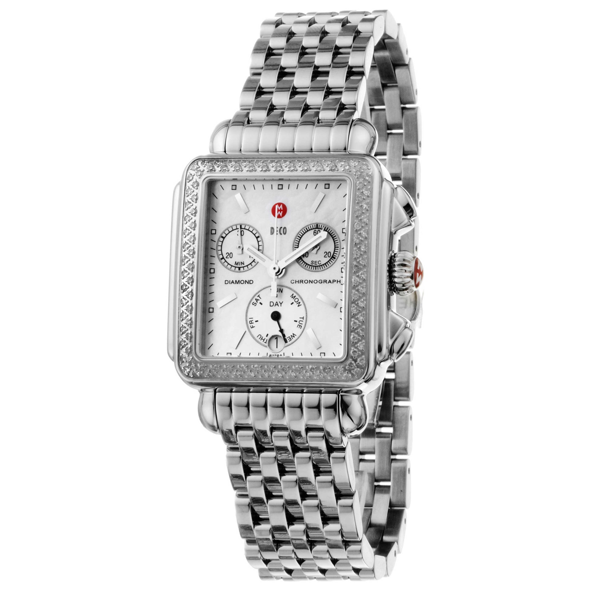 Front view of Michele Deco Women's Watch MWW06P000001