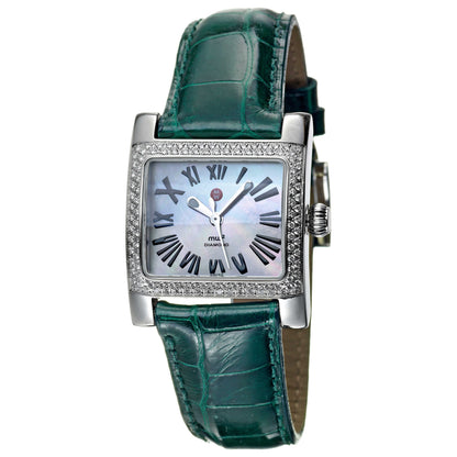 Front view of Michele MW2 Women's Swiss Quartz (Battery-Powered) Watch MWW07B000018