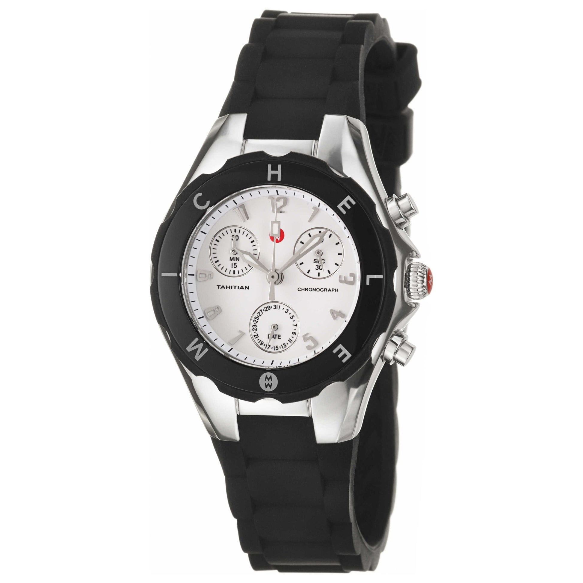 Front view of Michele Tahitian Jelly Beans Women's Swiss Quartz (Battery-Powered) Watch MWW12D000002