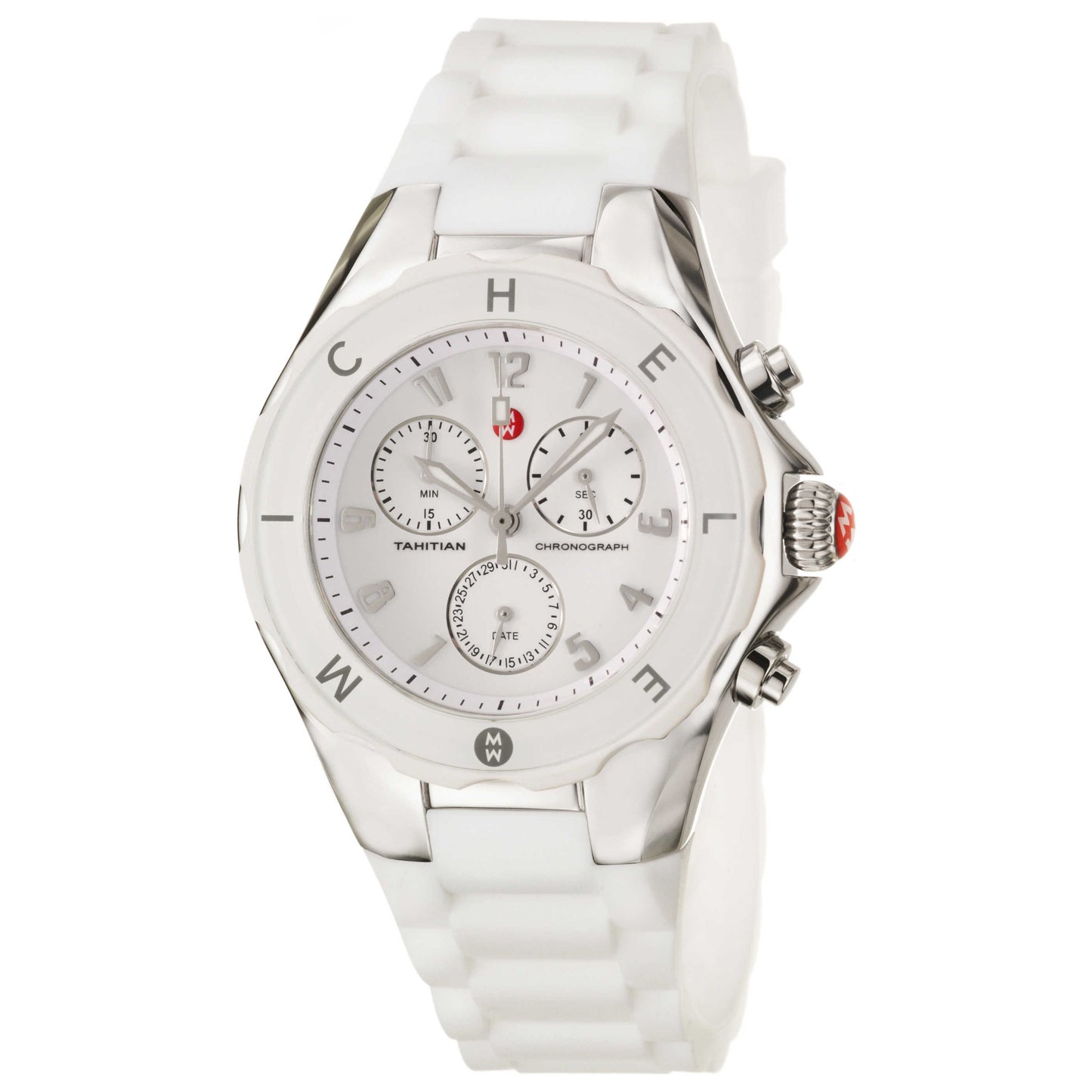 Front view of Michele Tahitian Jelly Beans Women's Swiss Quartz (Battery-Powered) Watch MWW12F000001