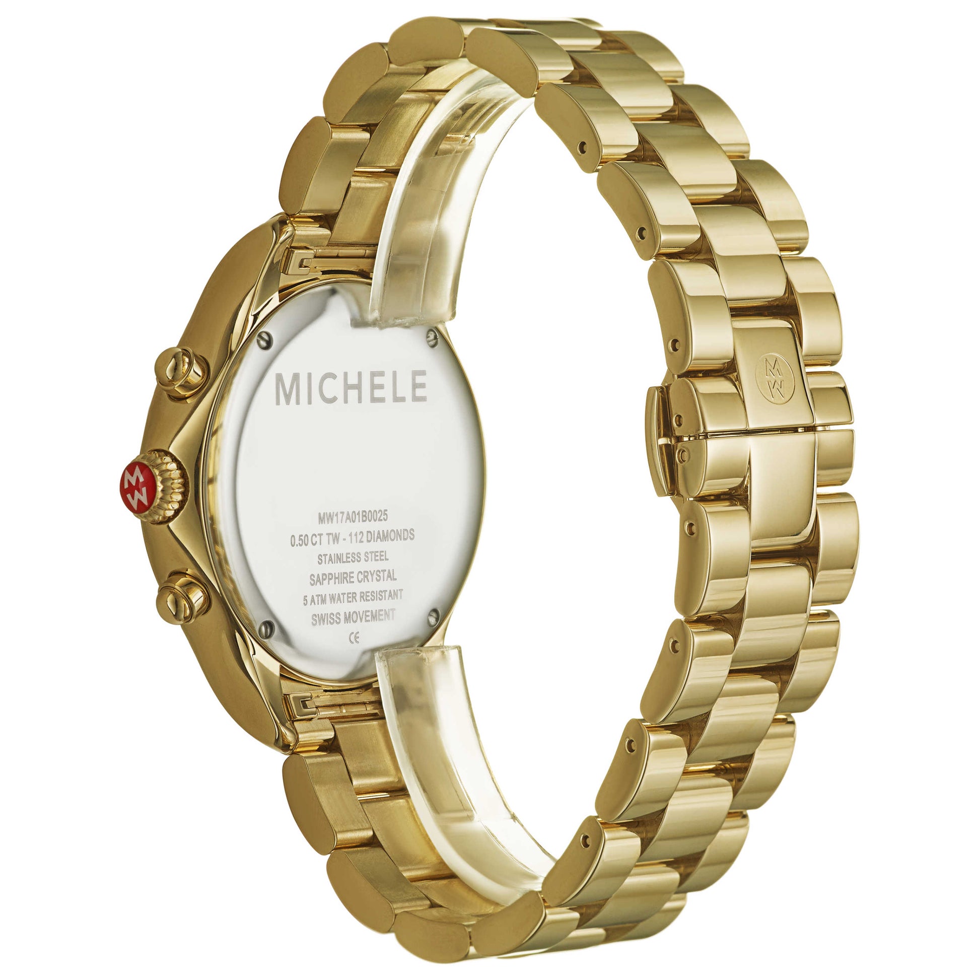 Michele Jetway Women's Swiss Quartz (Battery-Powered) Watch MWW17A000007 - Image #2