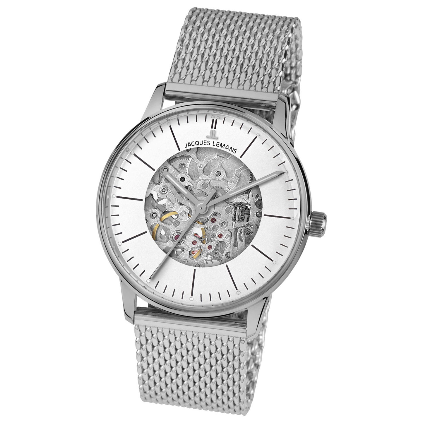 Front view of Jacques Lemans Retro Unisex Manual-Wind Watch N-207ZC