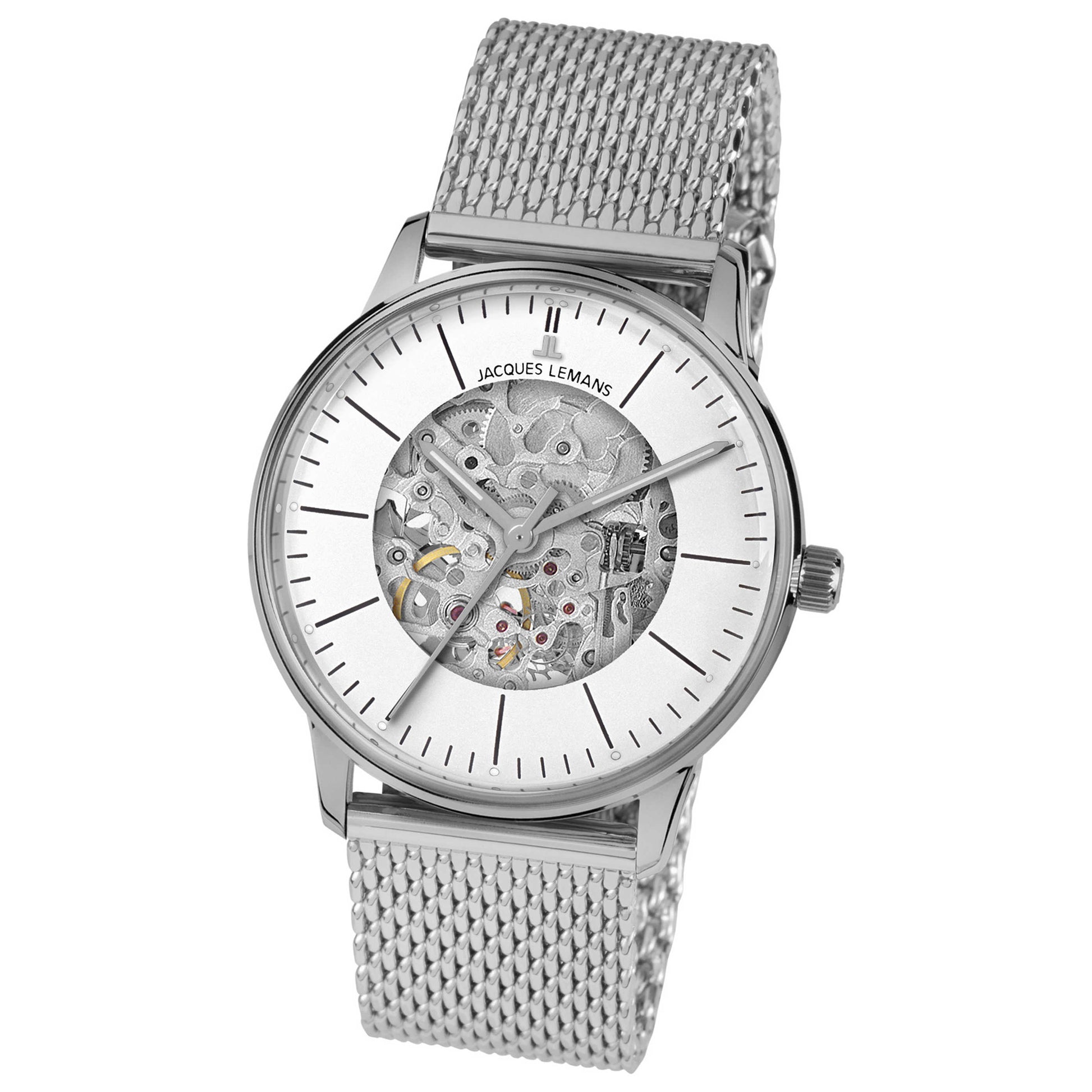 Front view of Jacques Lemans Retro Unisex Manual-Wind Watch N-207ZC