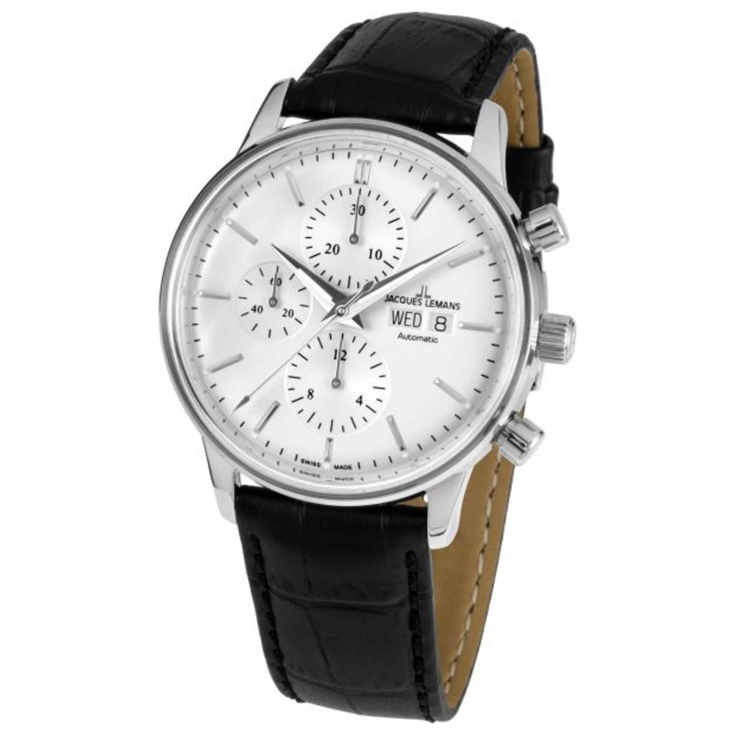 Front view of Jacques Lemans Retro Men's Automatic Watch N-208A