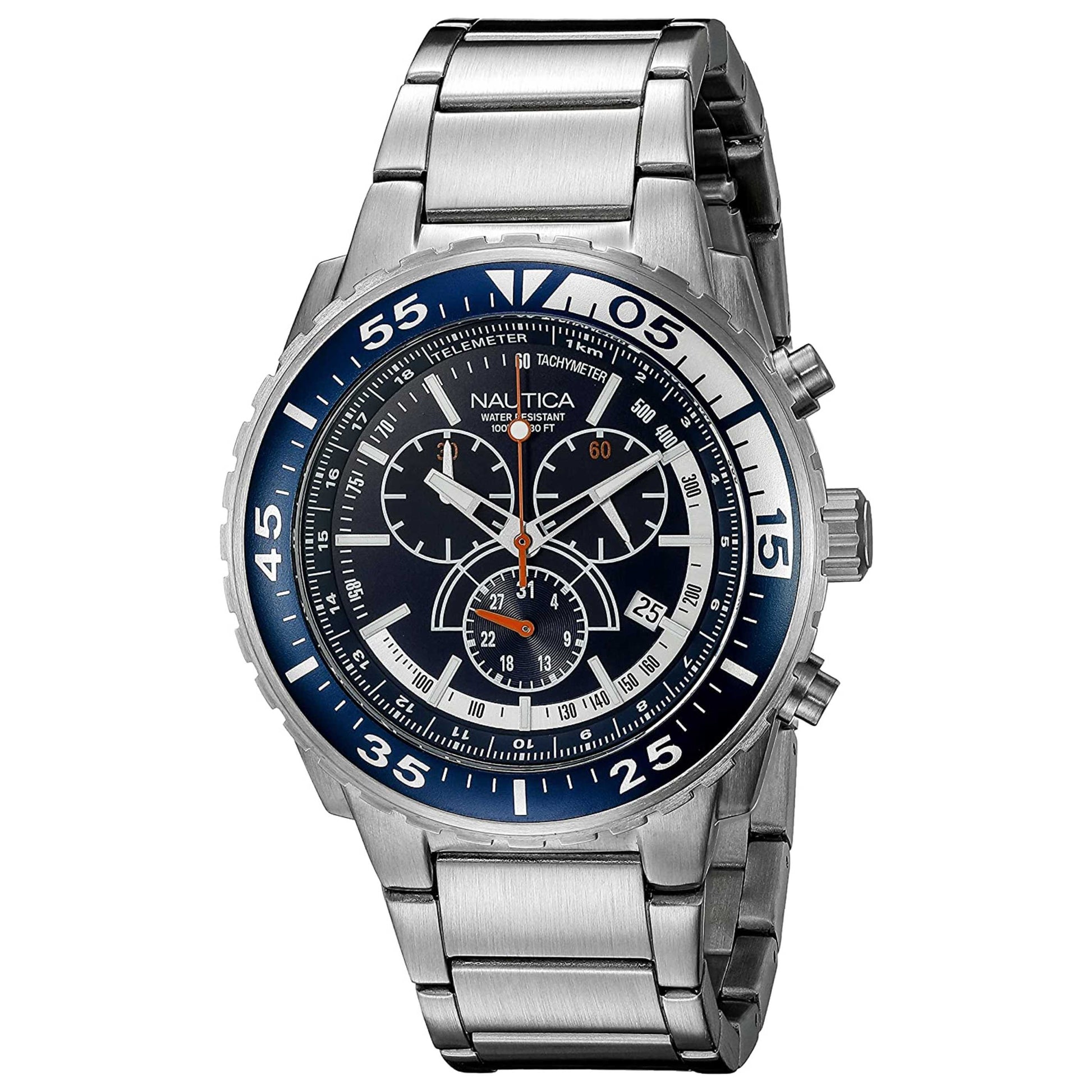 Front view of Nautica NST Men's Quartz Watch N16655G