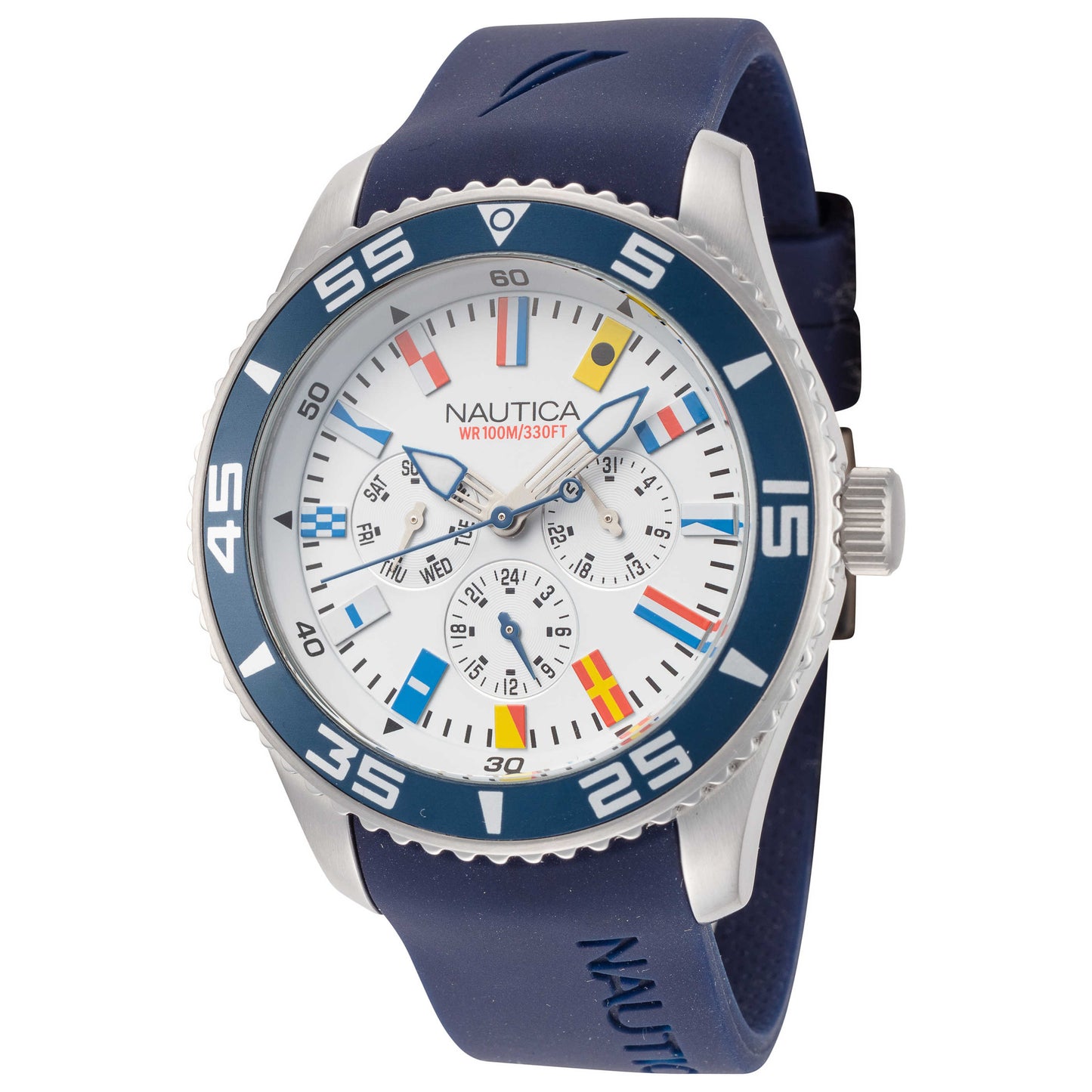 Front view of Nautica Nst Men's Quartz Watch NAD13502G